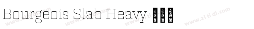 Bourgeois Slab Heavy字体转换